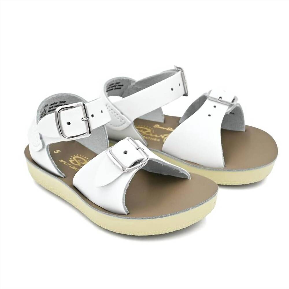 NEW SUN SANDALS kids' san ­surfer sandal in white